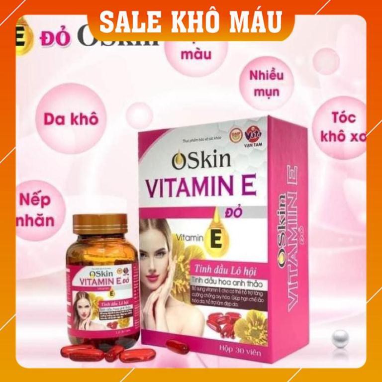 ViTaMin E Đỏ OSKIN chống lão hoá, căng bda, giảm khô hạn, giảm mụn nám tàn nhang, chống chảy xệ tăng cường dưỡng ẩm cho | BigBuy360 - bigbuy360.vn