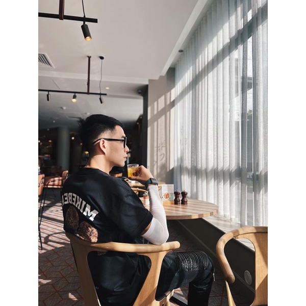 Áo thun tay lỡ gấu MIKE.BEAR form rộng đẹp HARIQUEEN- Áo thun tay lỡ Unisex nam nữ kiểu hàn quốc vải cotton