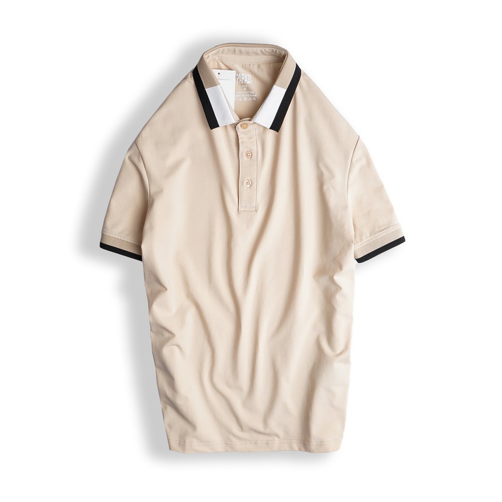 Áo thun Polo nam cổ bẻ phối bo viền màu 100% chất Cotton thoáng mát, style basic - PAPAZI | BigBuy360 - bigbuy360.vn