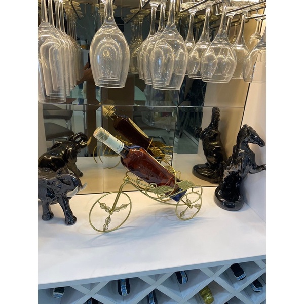 GIÁ KÊ CHAI RƯỢU VANG - XE ĐẠP CHỞ CHAI VANG SANG CHẢNH