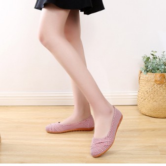 [FORM RỘNG] Giày búp bê ca rô nhỏ êm chân dễ thương xinh xắn | BigBuy360 - bigbuy360.vn