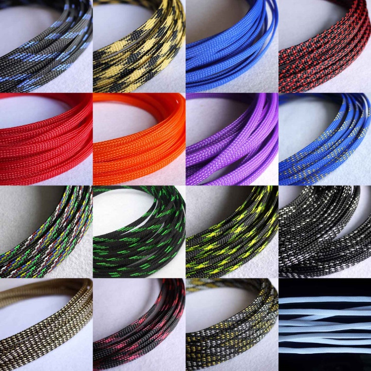 5M 12mm Chất Lượng Cao Cuộn Dây Quấn Bảo Vệ Thú Cưng  PET Ống Bọc Cáp Bện Cho Thú Cưng  Bọc Bảo Vệ Dây Nylon Cách Điện Bọc Tay Áo Bện