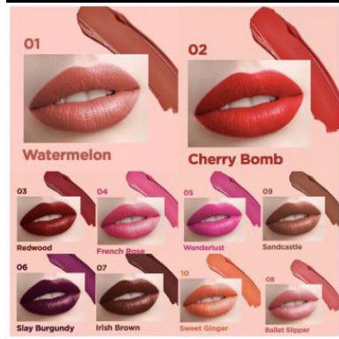 (hàng Mới Về) Son Môi Màu Lì Shannen No.02 | BigBuy360 - bigbuy360.vn