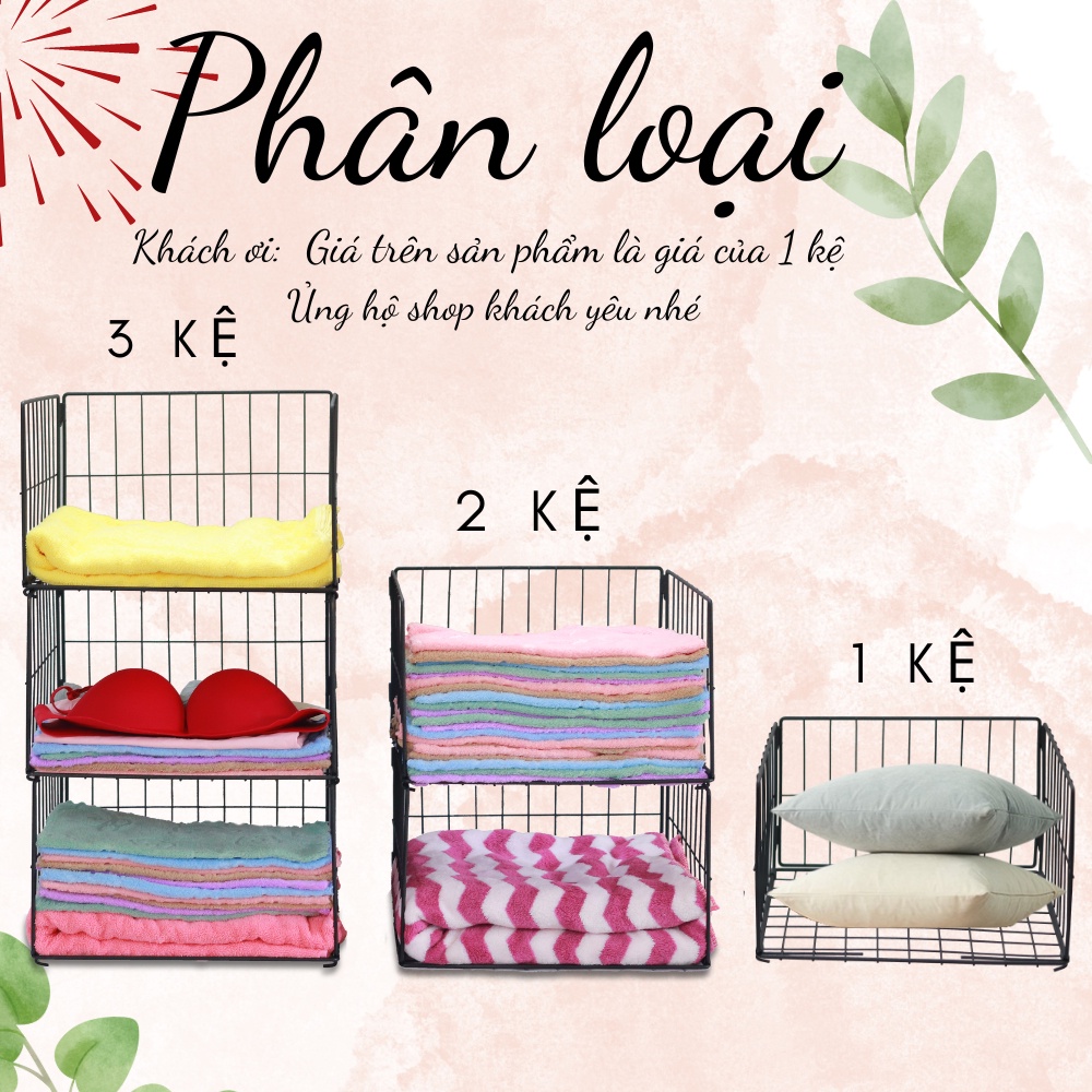 Kệ để quần áo, kệ chia ngăn tủ  bằng kim loại chắc chắn, độ bền vĩnh cửu HT01