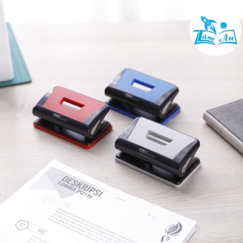 Máy đục lỗ Deli 0102/0103 Máy dập lỗ bấm được 35 tờ/lần