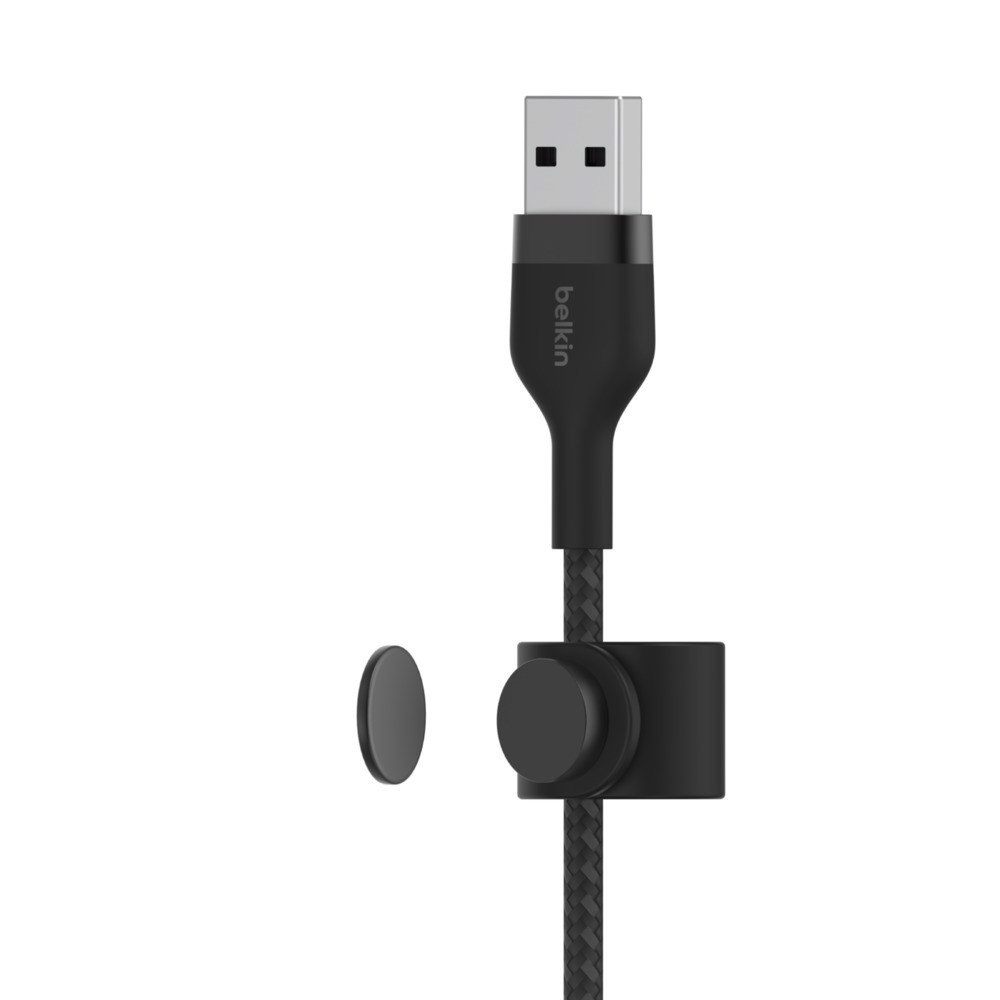 Cáp sạc Lightning BOOST↑CHARGE™ PRO Flex Belkin vỏ silicon bọc dù 60W 1M - Bảo hành 5 năm - CAA010bt