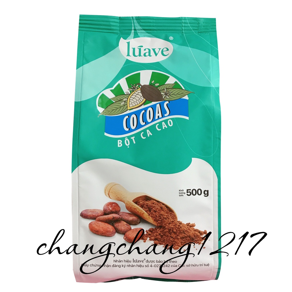 Bột Cacao Đắng Nguyên Chất Luave Gói 500gr