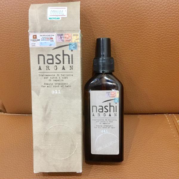 Combo tinh dầu dưỡng tóc NASHI ARGAN OIL 100ml + 3 lọ huyết thanh Filler 8ml