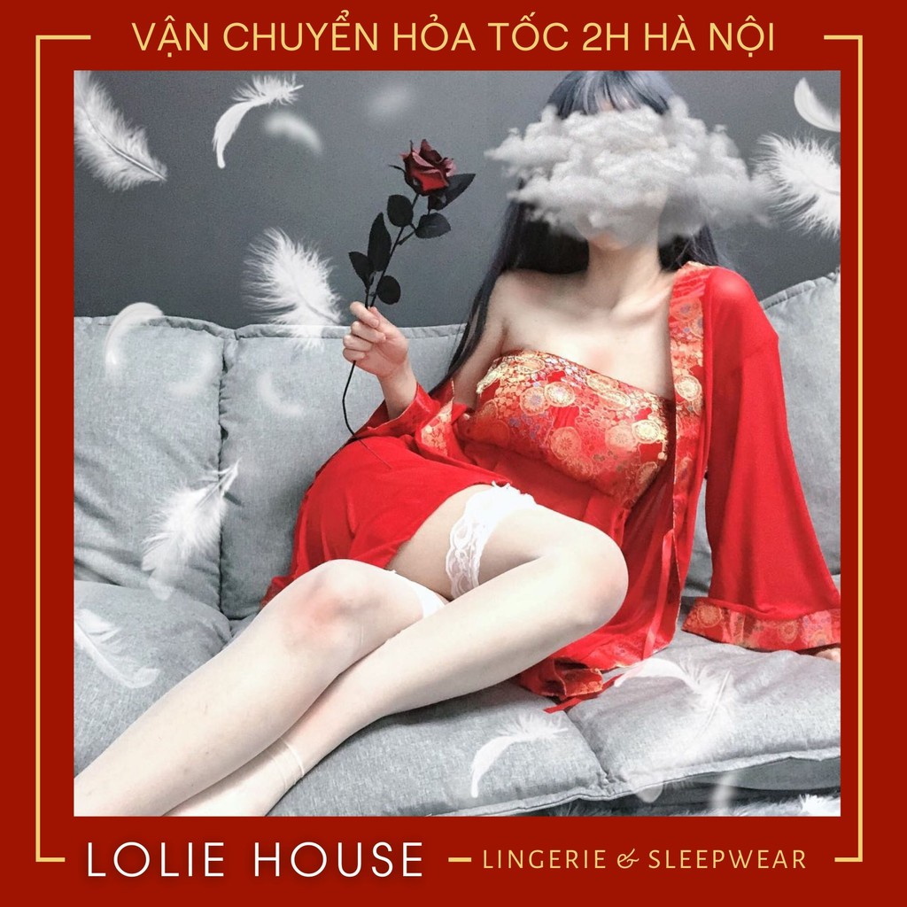 Cosplay cổ trang sexy có áo choàng - Set váy đầm ngủ sexy cổ trang Trung Quốc gợi cảm LOLIE HOUSE - CP24
