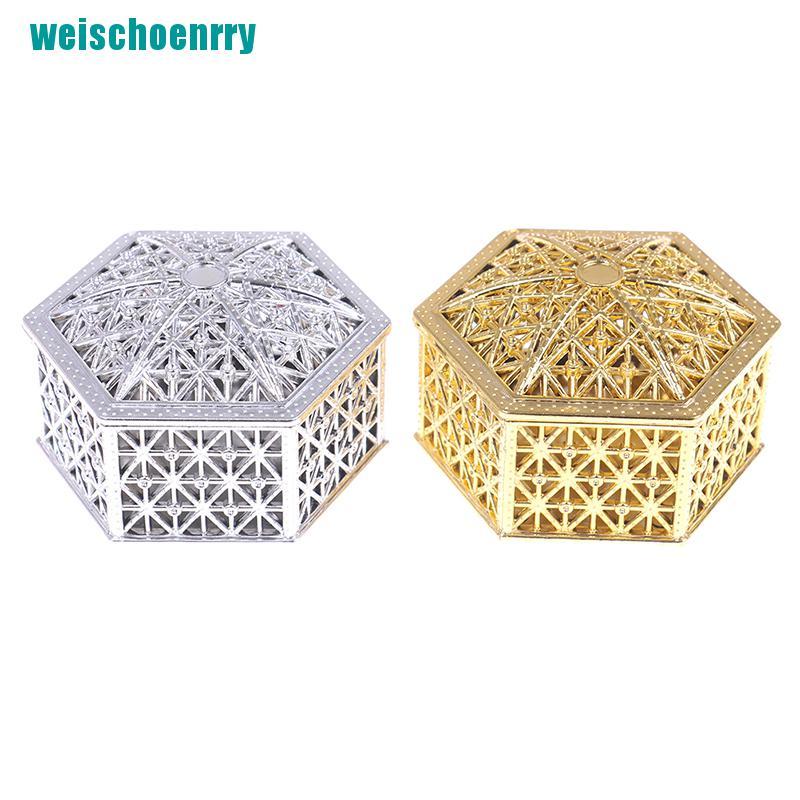 Rér●Hộp Nhựa Đựng Kẹo Hình Lục Giác Phong Cách vintage