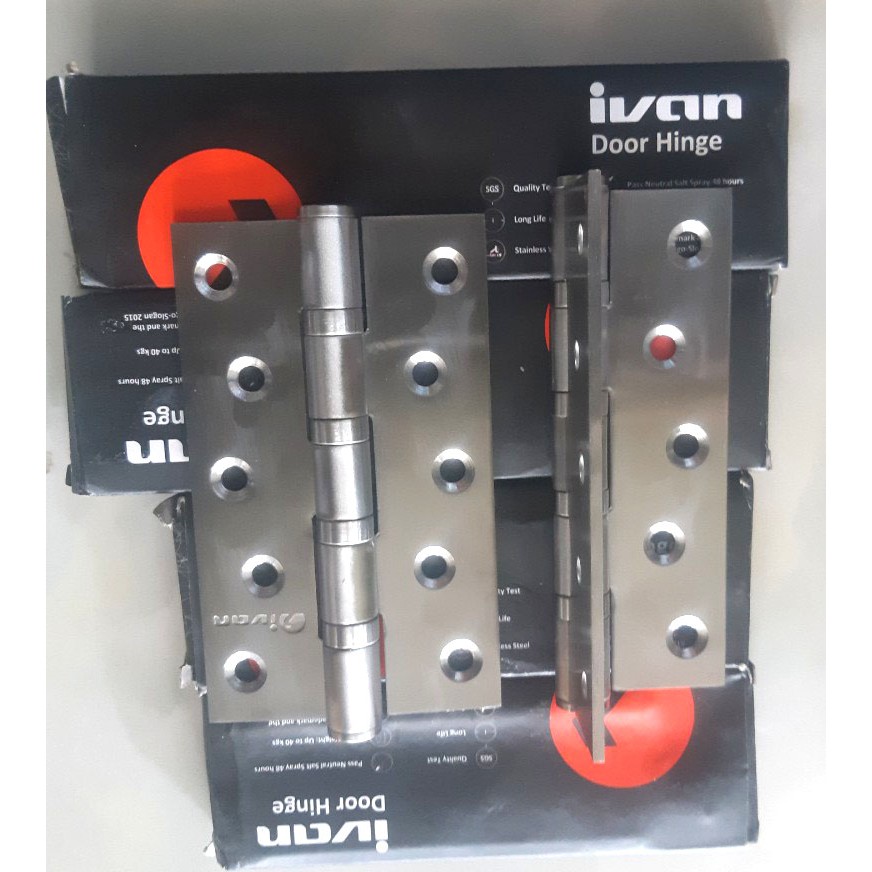 Bản lề inox IVAN 100 dày 3mm (Hộp/ 2 Cái)