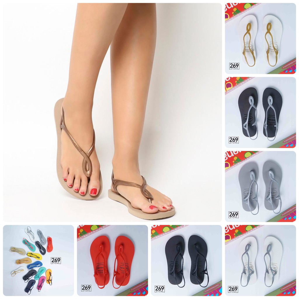 Giày Sandal havaianas nữ hàng Thái, dép quai hậu nữ havanas thời trang chất liệu cao su, hàng thái cao cấp
