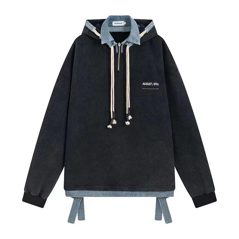 Áo Khoác Mùa Thu Cao Cấp [Hai Lớp] Áo Hoodie Dáng Rộng Phong Cách BF Harajuku Siêu Hot Cho Nữ