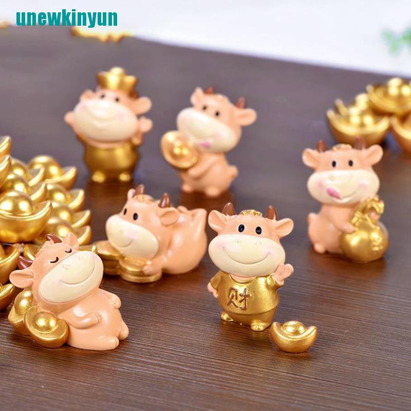 ❤Tượng Bò May Mắn Mini Trang Trí Tiểu Cảnh
