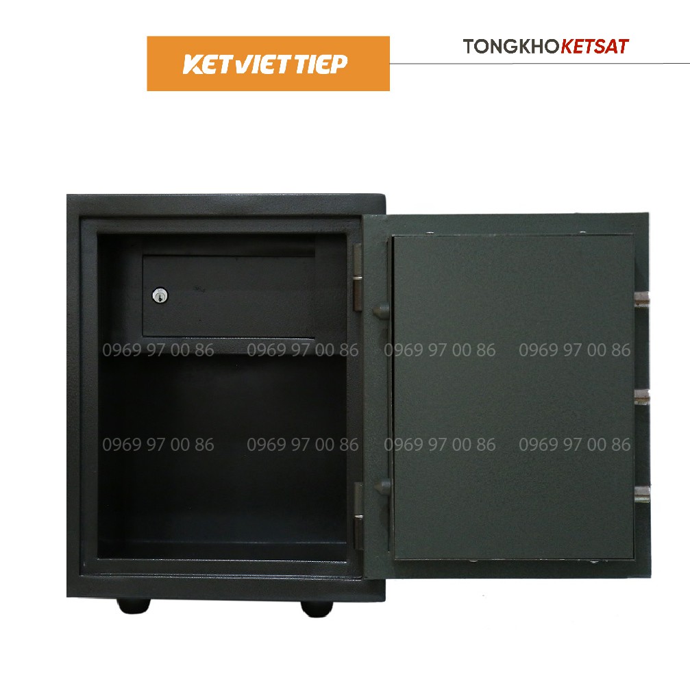 Két Sắt CENTURY Việt Tiệp Khóa Cơ Mini 2 Ngăn K88BLN-KC Chính Hãng