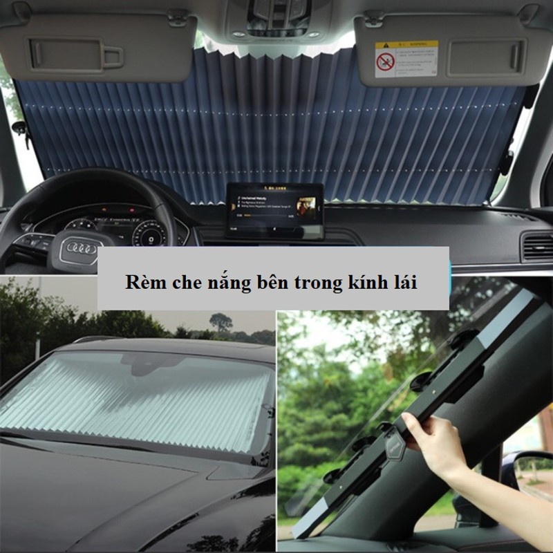 Rèm che nắng, rèm chắn nắng kính lái xe ô tô dạng kéo