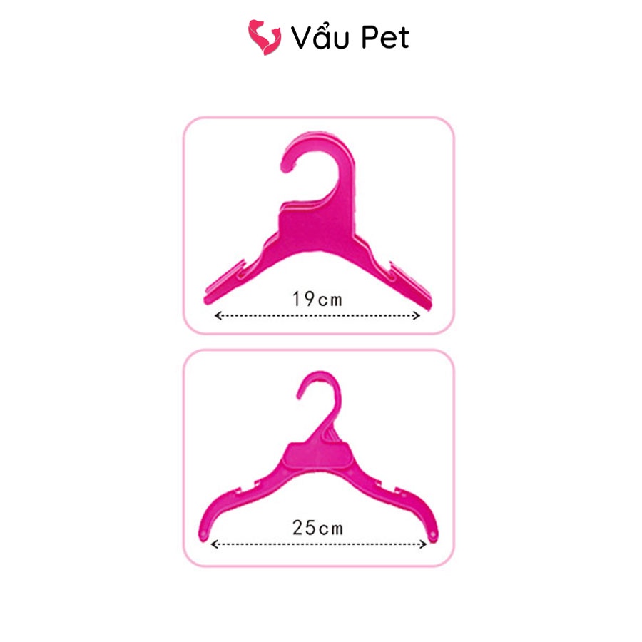Móc Nhựa Treo Quần Áo Cho Chó Mèo Thú Cưng Vẩu Pet Shop