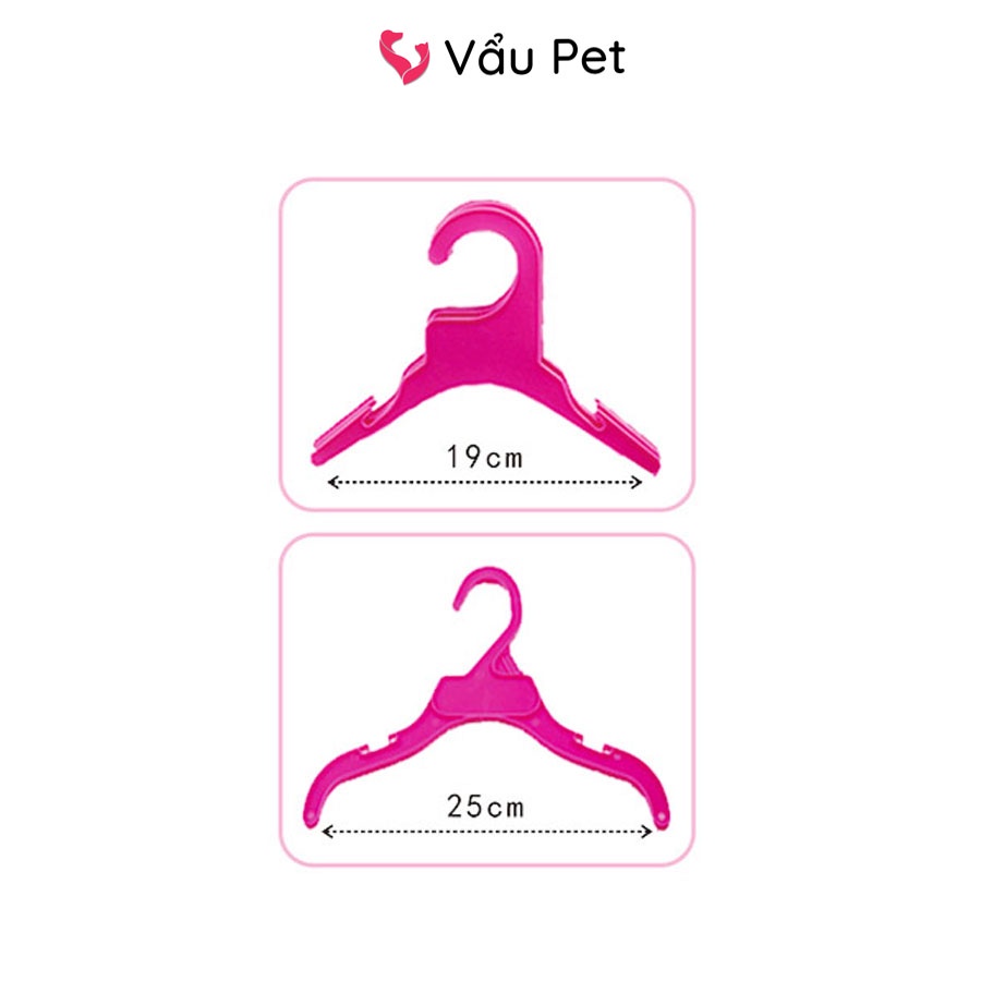 Móc nhựa treo quần áo cho chó mèo thú cưng Vẩu Pet Shop