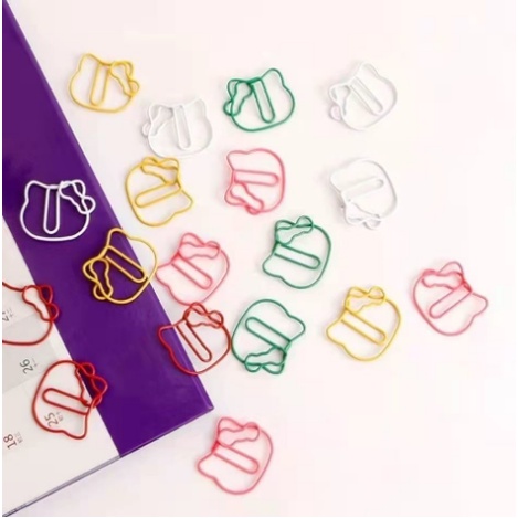 Kẹp Giấy Kim Loại Hình Mèo Hello kitty Dễ Thương