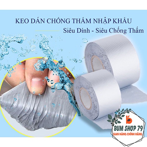 Băng keo chống thấm chống nước chịu nhiệt siêu bền siêu chắc, Băng keo chịu nhiệt chống thâm nước dán được mọi bề mặt