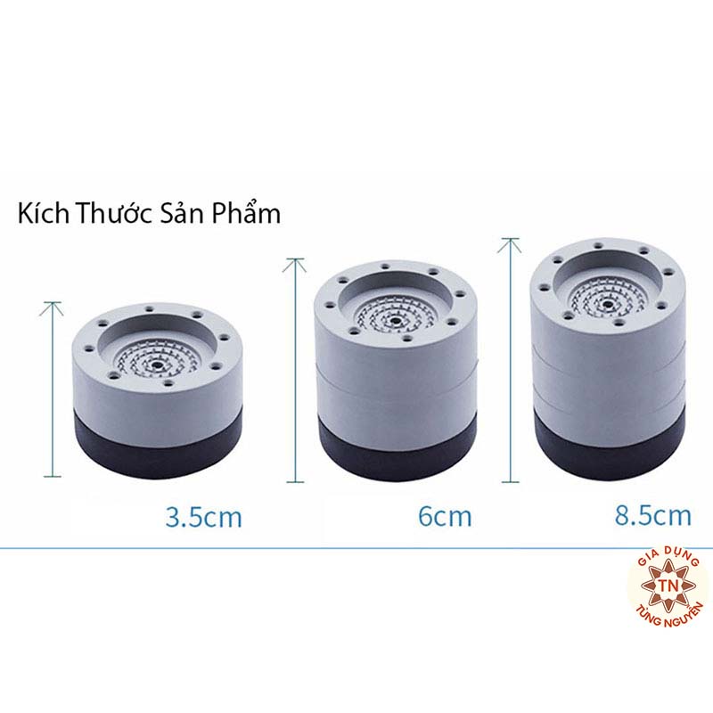 Sét 4 cái kê chân silicon loại dày chống rung máy giặt các loại chất liệu cao su tự nhiên [ ĐẾ MÁY GIẶT ]