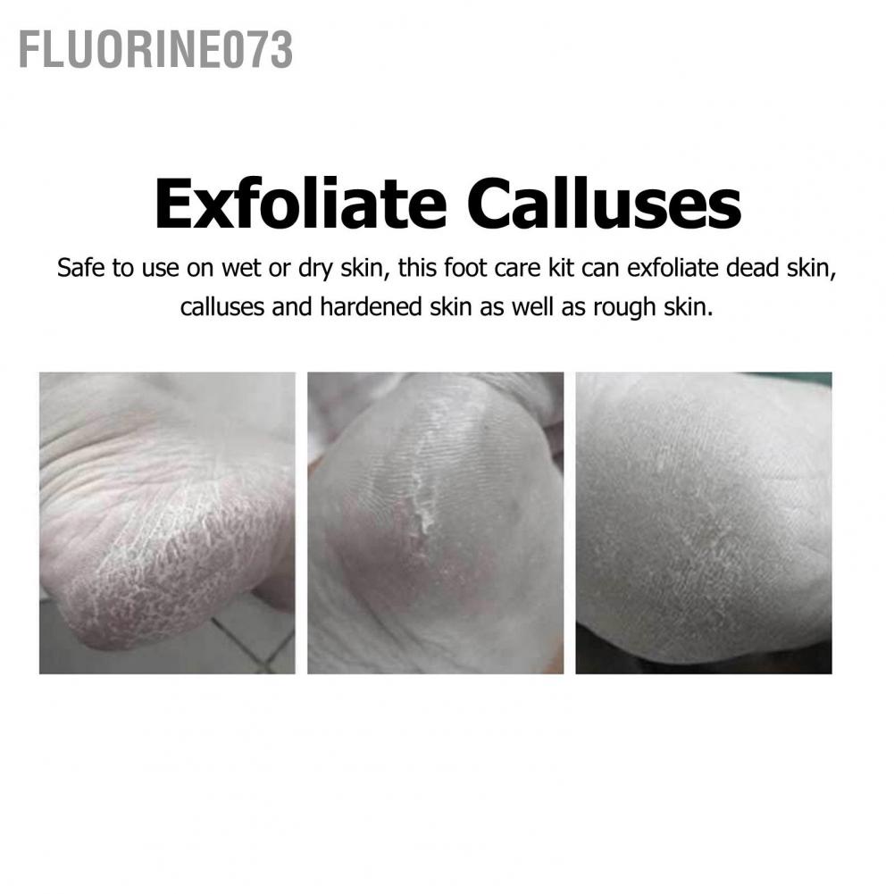 Fluorine073 22 cái Bộ móng chân chăm sóc bằng thép không gỉ Loại bỏ da chết Móng tay làm