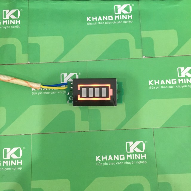 Led đo điện áp pin Li-ion 3.7v - 60v, báo vạch màu