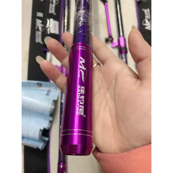 Gác cần carbon 3m mc chính hãng kèm chân xoay 360.chống cần carbon mc