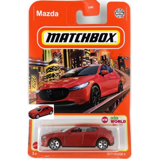Xe mô hình Matchbox 2019 Mazda 3 GKK39.