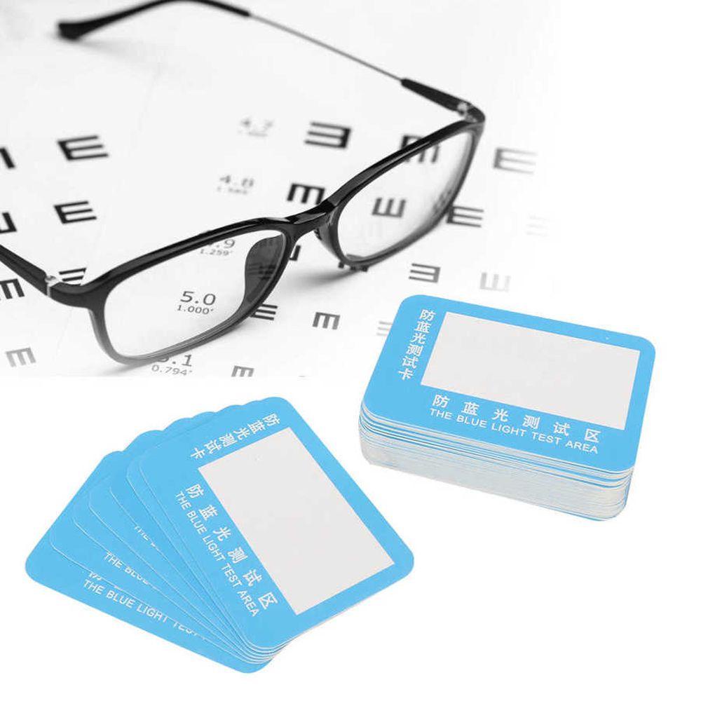PEWANY Set 100 Thẻ Giấy Kiểm Tra Ánh Sáng Xanh Chống Ánh Sáng Xanh Có Thể Tái Sử Dụng