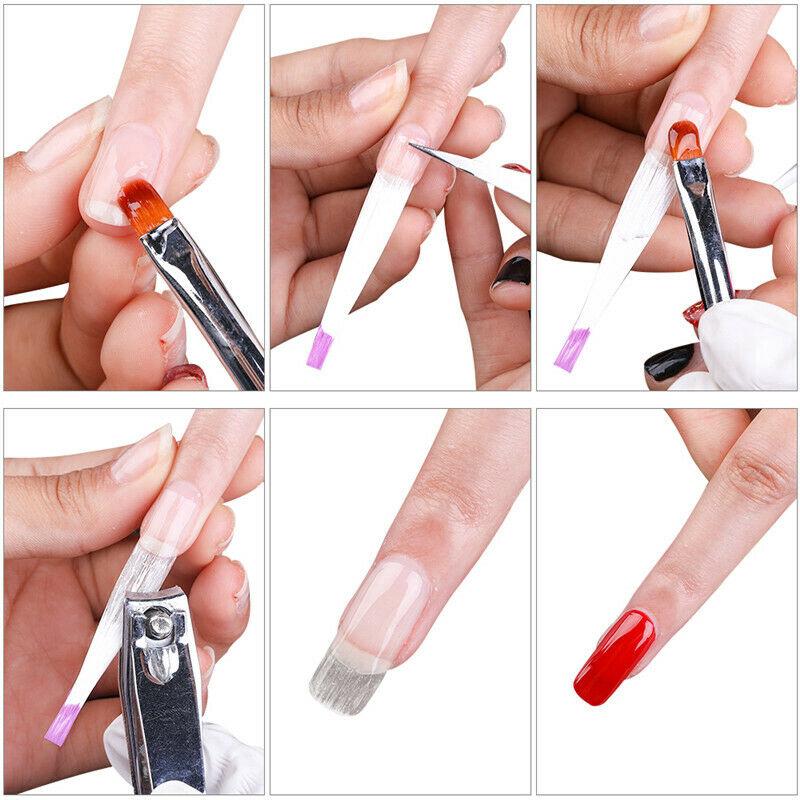 10 Tấm lụa sợi thủy tinh nối dài móng tay