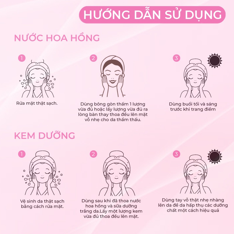 Bộ Skincare dưỡng trắng da dưỡng ẩm 3W Clinic Hàn Quốc  chiết xuất từ Collagen chống lão hóa [Nước hoa hồng+ Kem Dưỡng]