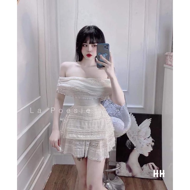 💢💢Sét váy trễ vai ren cực sang chảnh❤❤