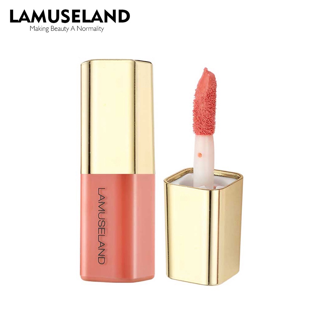Set 2 son Lamuseland LA0005+LK32L gồm son chống thấm nước lâu trôi + son dưỡng ẩm mật ong chống nứt nẻ 8g+9g