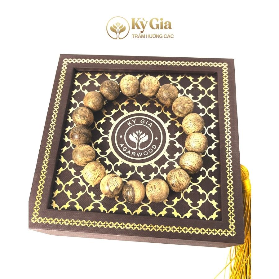 Vòng Tay Trầm Hương Rừng Malay Kỳ Gia TRầm Hương