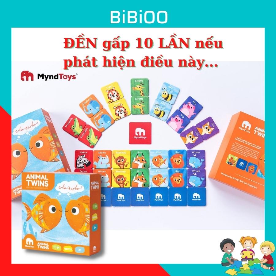 Đồ chơi cho bé thông minh trí tuệ giáo dục MyndToys Animal Twins Memory Matching Game