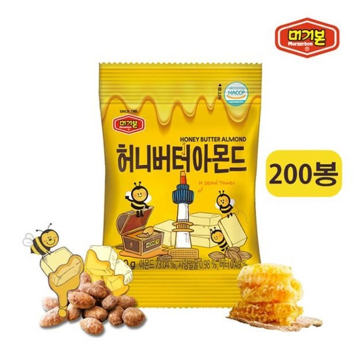 [Hàng Nội Địa] Hạnh Nhân Bơ Mật Ong Murgerbon 200g 머거본 허니버터아몬드