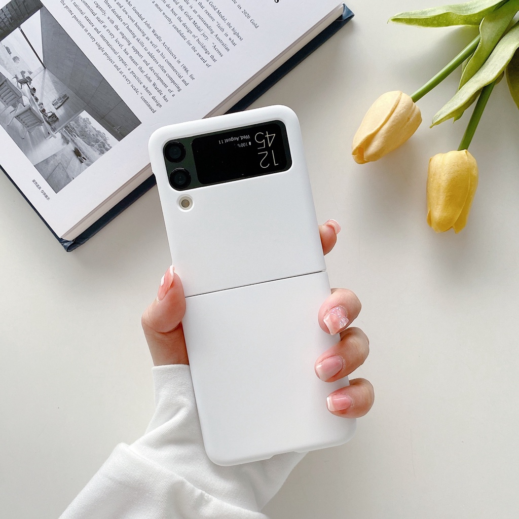 Ốp Điện Thoại PC Siêu Mỏng Chống Sốc Cho Samsung Z Flip4 3 Samsung Galaxy Z Flip 4 5G Z Flip3 5G