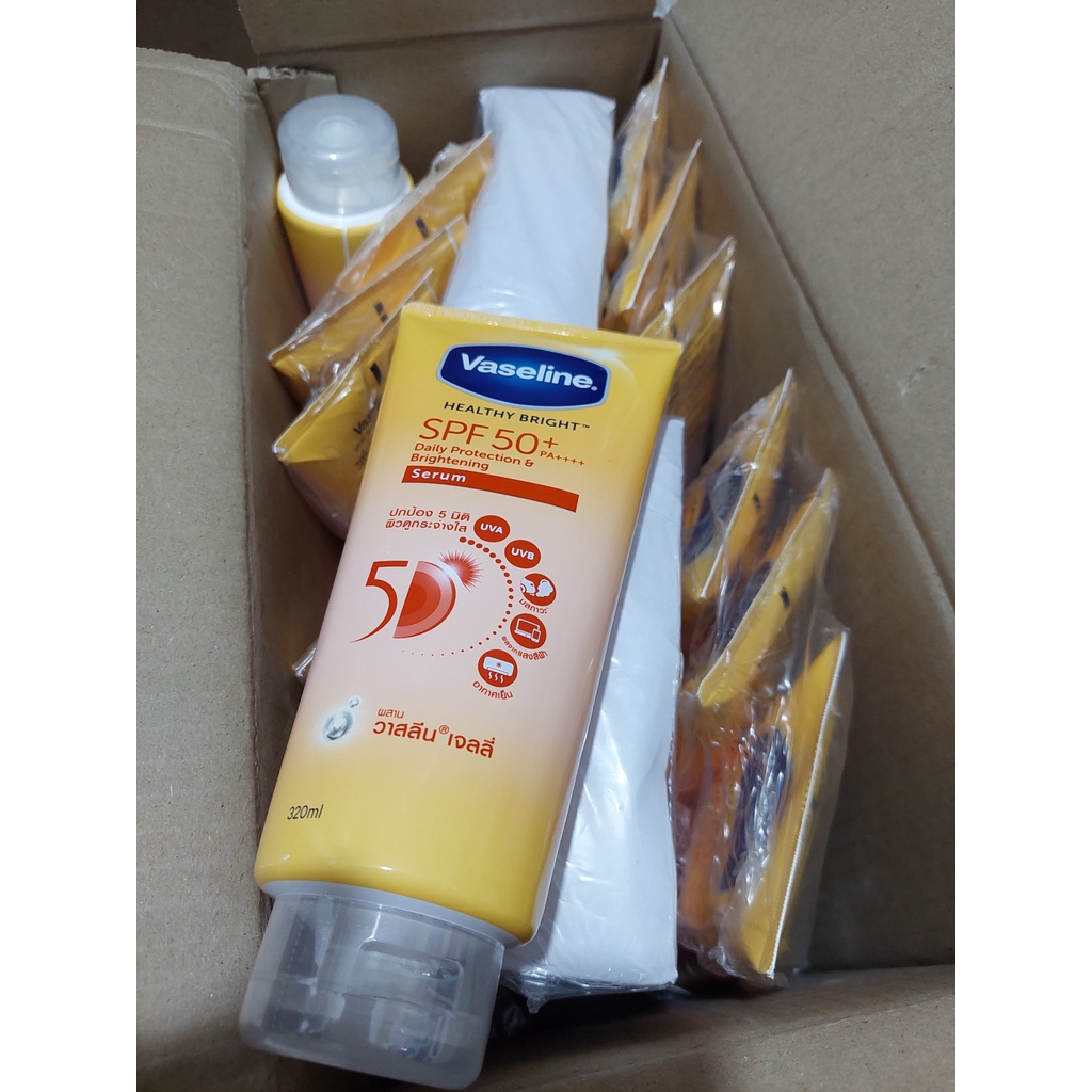 Sữa dưỡng thể Vaseline 50X  Thái Lan 300ml trắng da toàn thân chống nắng