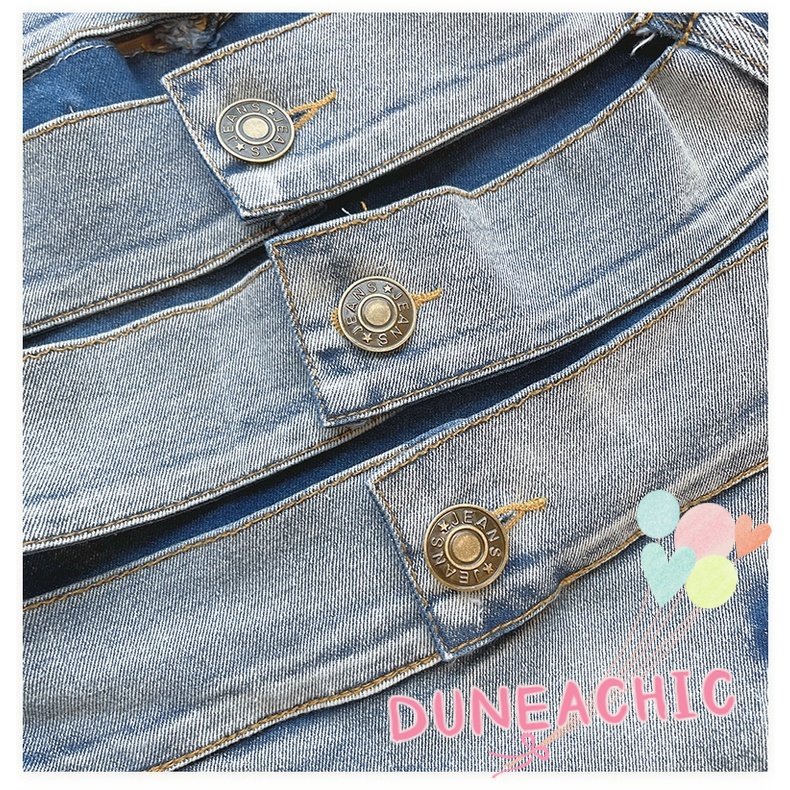 DUNEA Quần Jean Lưng Cao Thiết Kế Không Đồng Đều Quyến Rũ Thời Trang Dành Cho Nữ