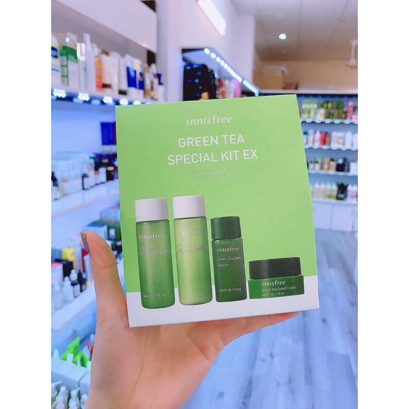 Set Dưỡng Trà Xanh Green Tea Innisfree Special Kit Ex 4 món