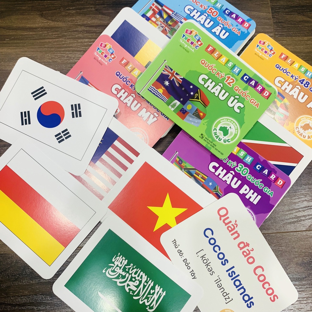 Flash Card Cờ Các Nước - Quốc Kỳ Các Quốc Gia Trên Thế Giới