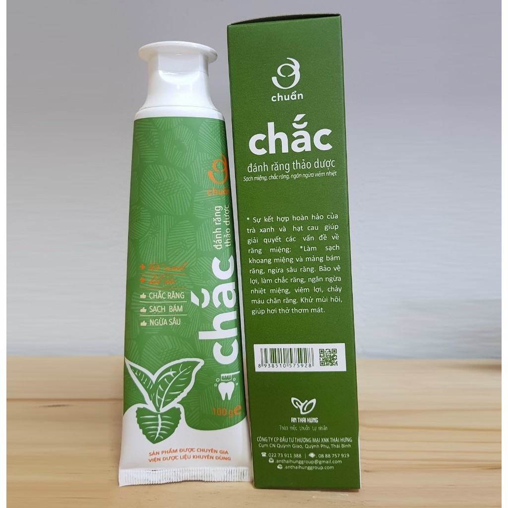Kem đánh răng thảo dược Chắc -100g - Ơ chuẩn - AN THÁI HƯNG - An Thái Hưng