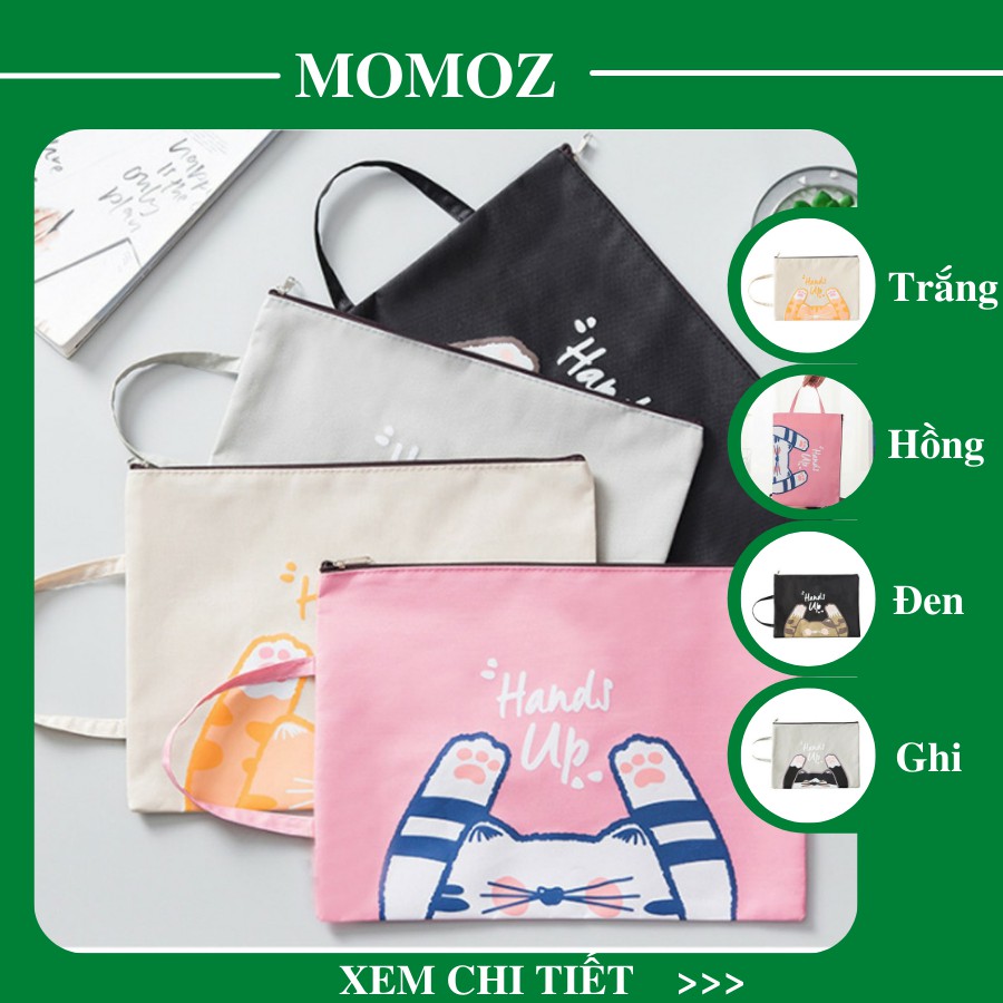 [Mã WAMT2405 giảm 10k đơn 0k] Túi tote vải không dệt đựng vừa giấy A4, sách vở, bút viết, dễ thương