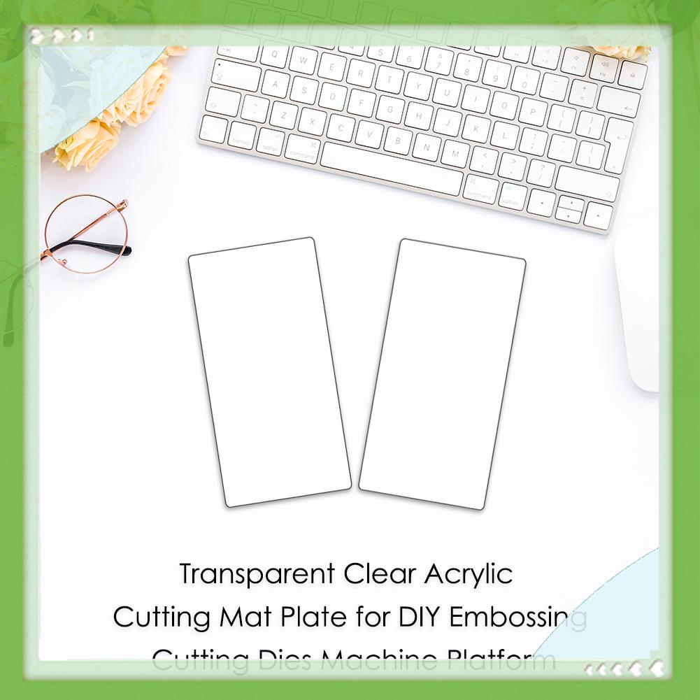 AIGONI Transparent Acrylic Cutting Mat Plate for DIY Embossing Cutting Die Machine