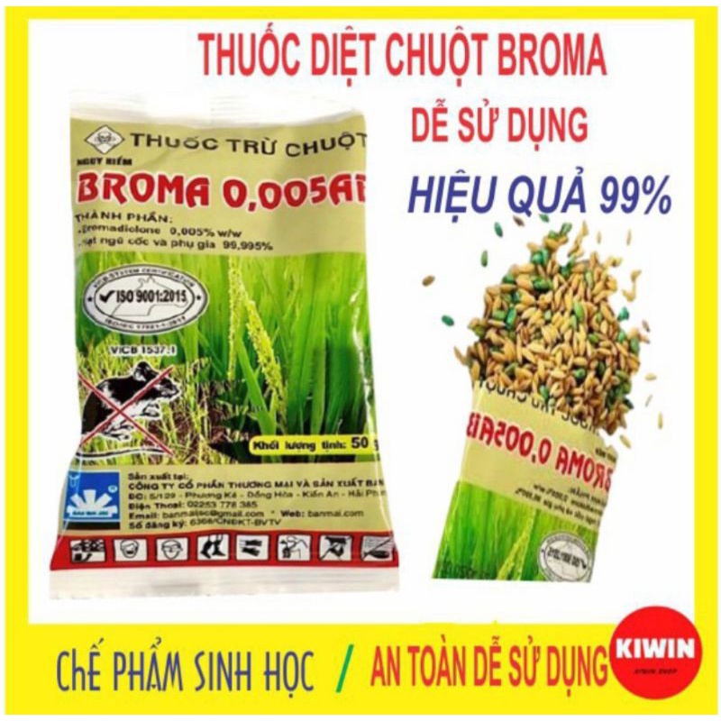 10 GÓI THUỐC CHUỘT BROMA SINH HỌC _ ĐÁNH BAY ĐÀN CHUỘT HÔI HÁM