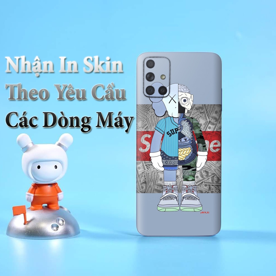 Miếng Dán Skin Điện Thoại In Hình Gấu Bông Cho Iphone 7/ 8/ X/ XS/ 11/ 11 Pro Max Và Các Dòng Máy Android