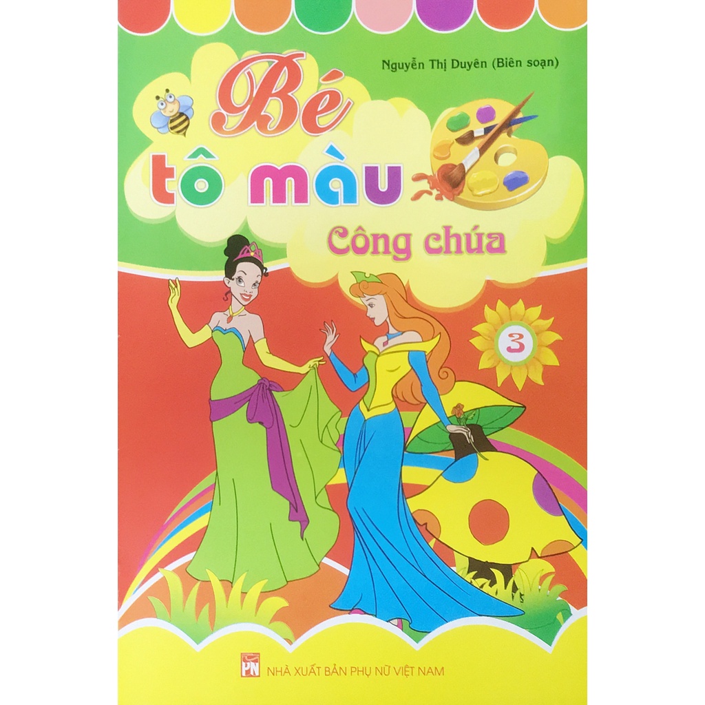 Sách Bộ bé tô màu công chúa dành cho bé 3-6 tuổi (5 cuốn) - ndbooks