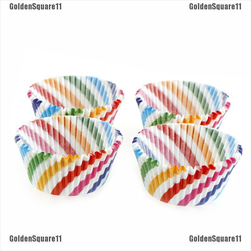 Set 100 CốC GiấY ĐựNg BáNh cupcake NhiềU MàU SắC