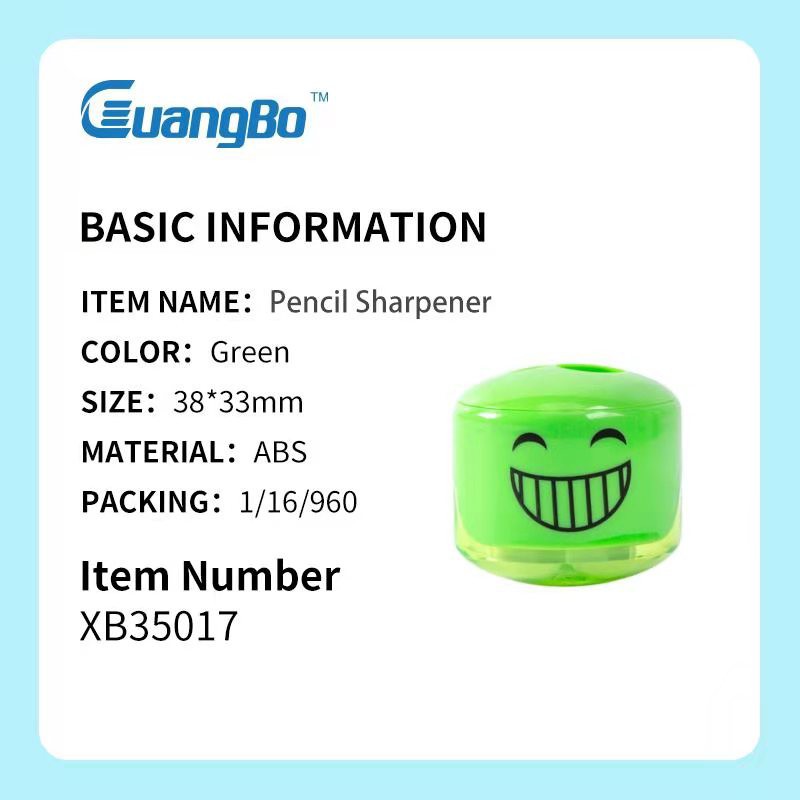 Gọt chì mini 2 lỗ hình mặt cười GuangBo XB35017